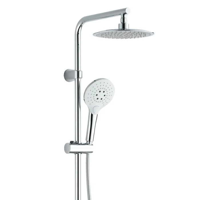 Columna de ducha redonda con Duchador Cromo Doer