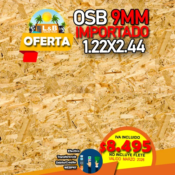 OSB 9mm Importado 1.22x2.44