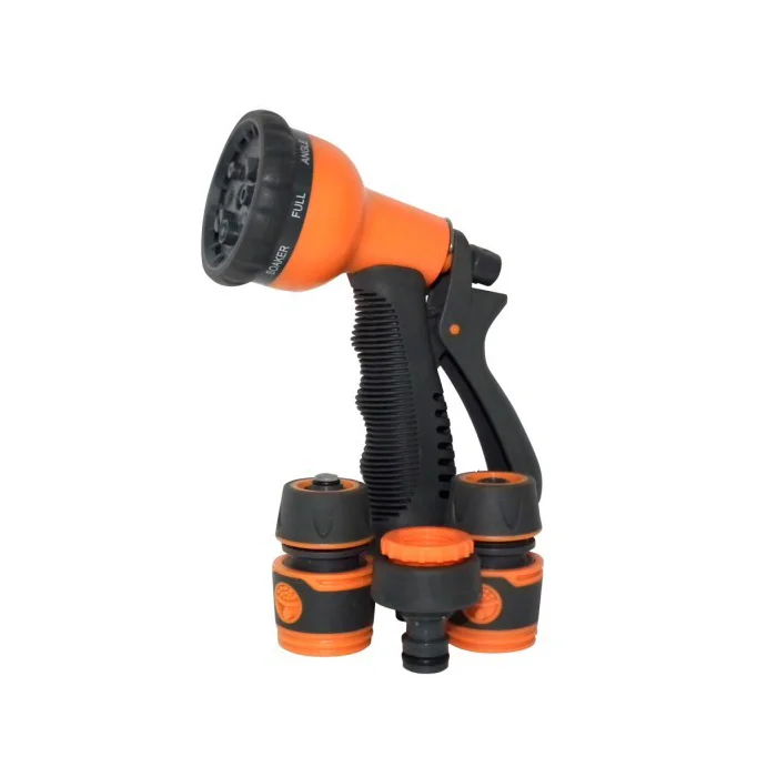 PISTOLA AJUSTABLE 8 POSICIONES CON ACCESORIOS