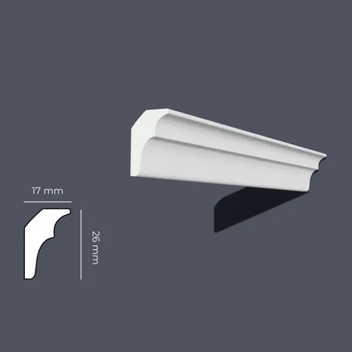 Moldura Isomol  Cornisa  26*17 *2 mt Código PP1026