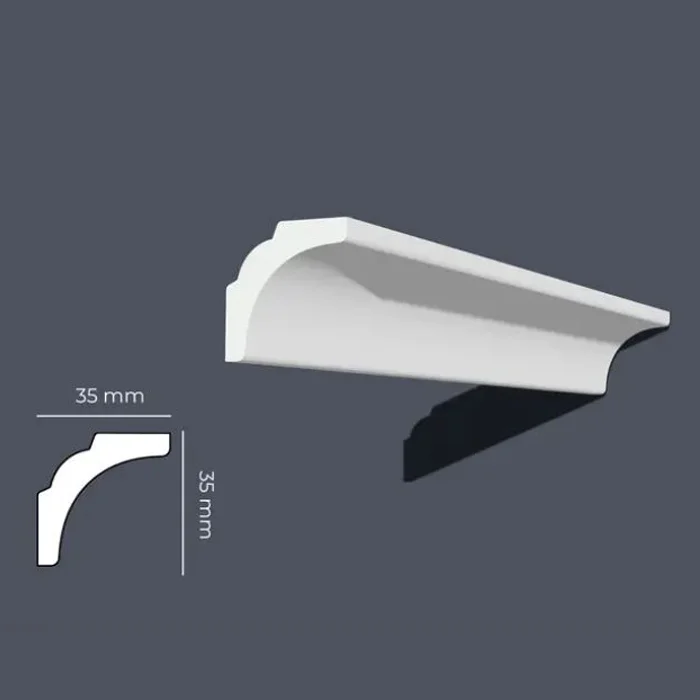 Moldura Isomol Cornisa  35x35 2 mts Código MOLISOMC1005