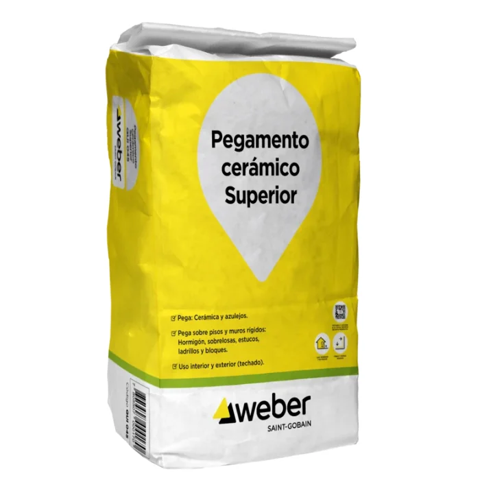 ADHESIVO CERAMICO SUPERIOR STANDARD 25KG WEBER