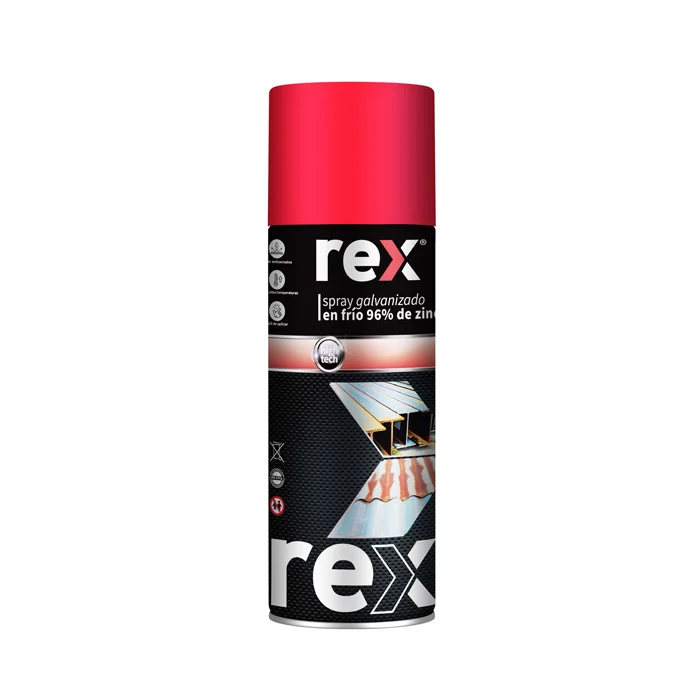 PINTURA ZINC GALVANIZADO EN FRIO REX 96% 400ML