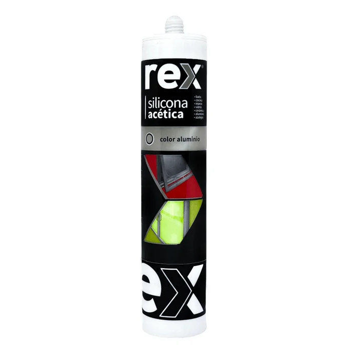 SILICONA REX ACETICA ALUMINIO 300ML