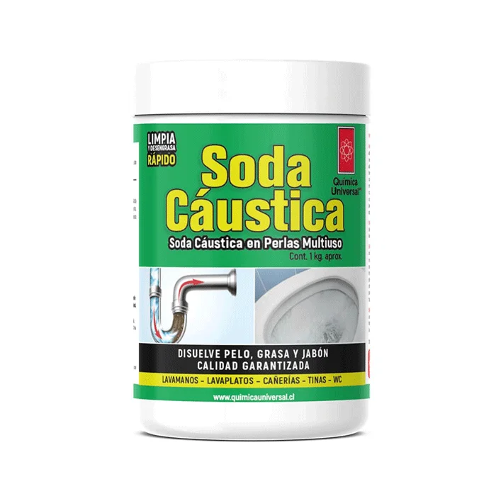 Soda Caustica escamas 1 Kg Química Universal