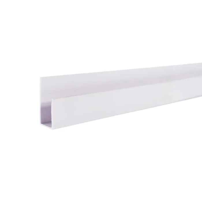Perfil J PVC BLANCO MATE 4,75 Metros