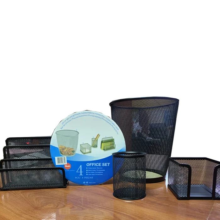 Set de Oficina 4 Piezas Negro