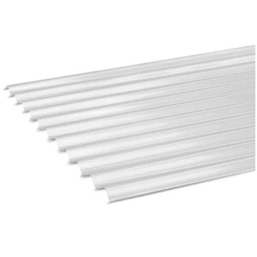 Plancha Policarbonato Onda Zinc Transparente 0,81x2,50x0,5MM