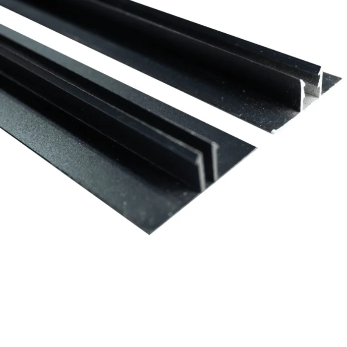 Perfil Metal Negro Unión  ( H ) 3,0Mts