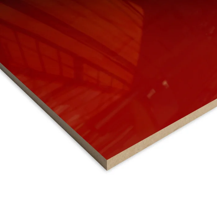 Melamina MDF Alto Brillo Rojo 18MM 1220x2800