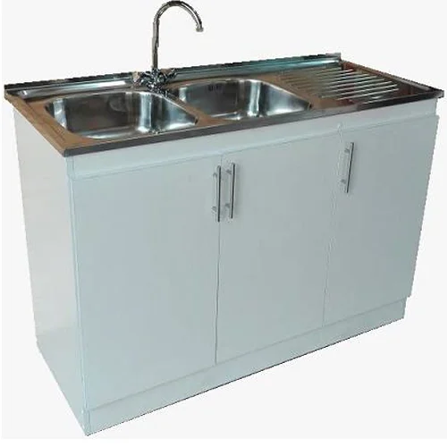 Mueble lavaplatos 3 Puertas Blanco 120 X 50 X 83 cm