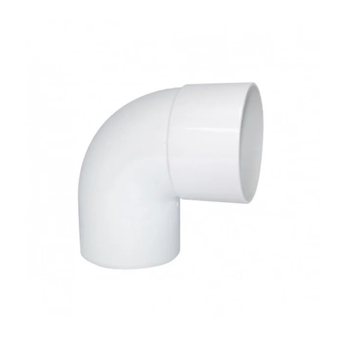 Codo Canaleta Macho / Hembra Blanco 80mm x 87,5º