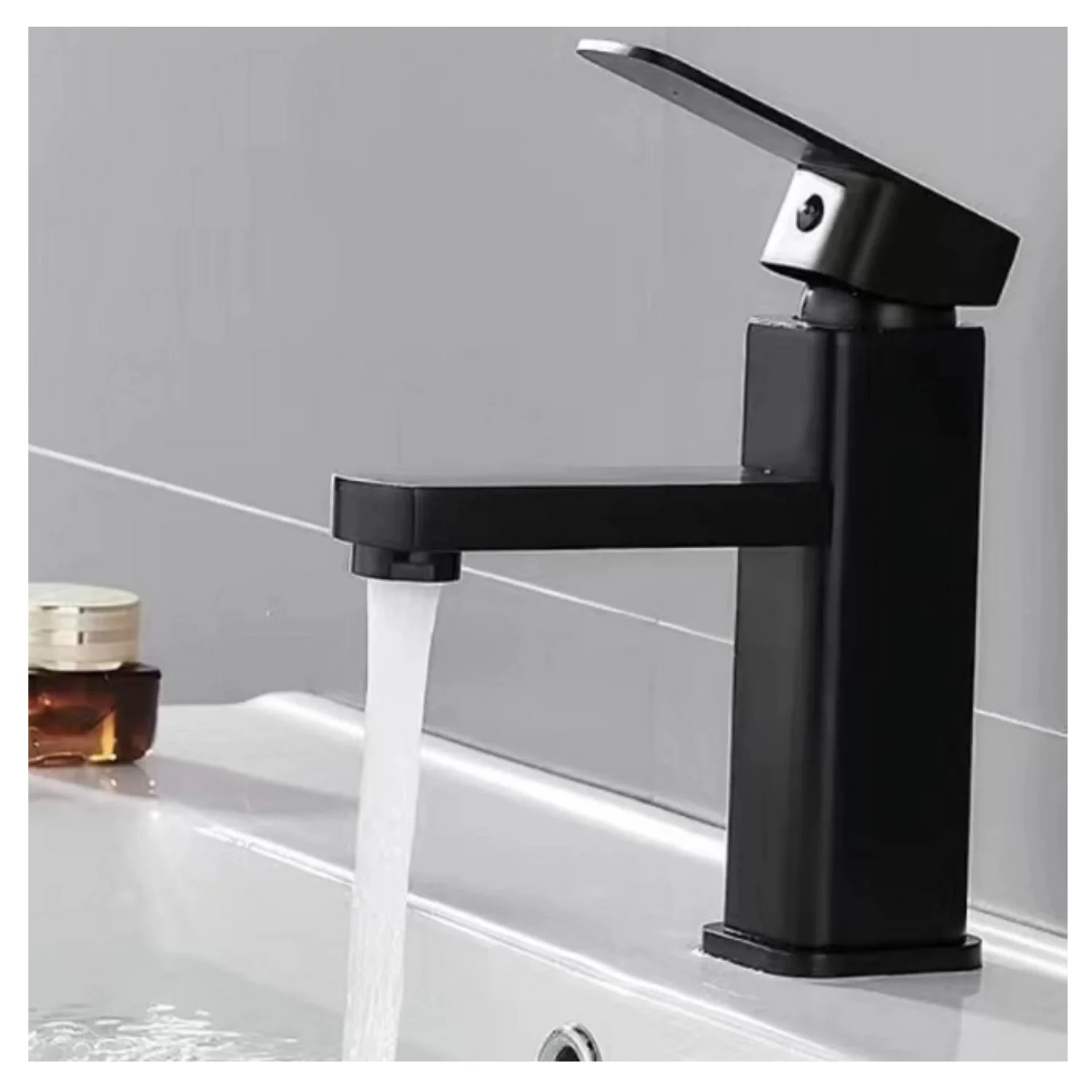 Monomando lavamanos Rufino Negra