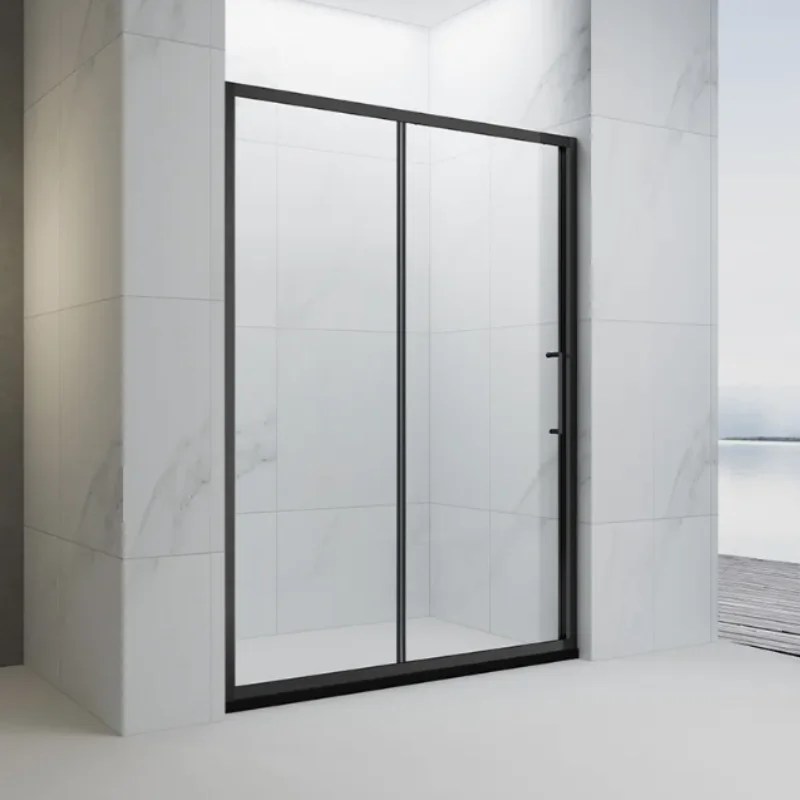 Mampara Ajustable 120-130CM Marco NEGRO