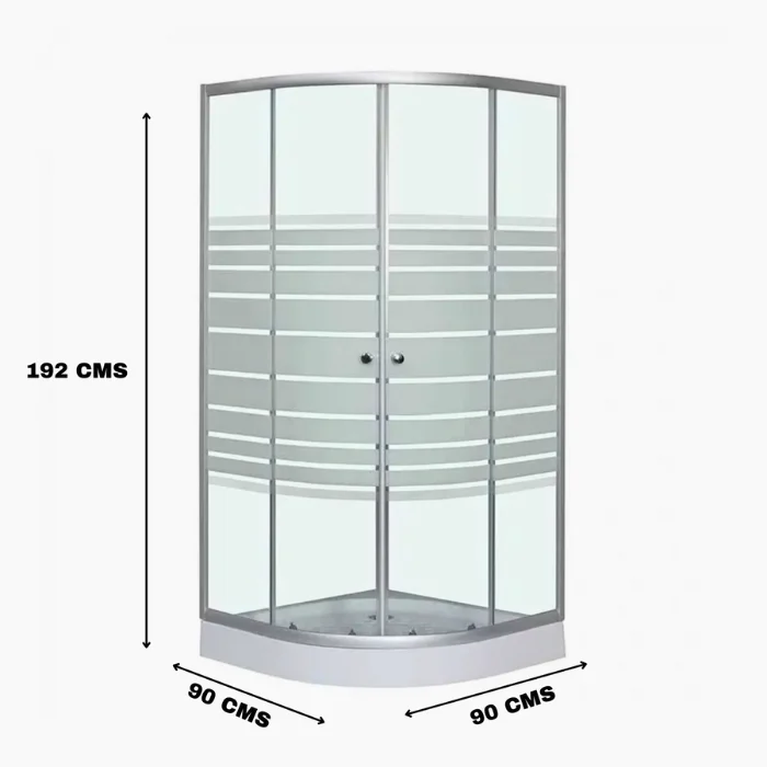 Cabina ducha Shower Curvo 90x90x192 Satinado