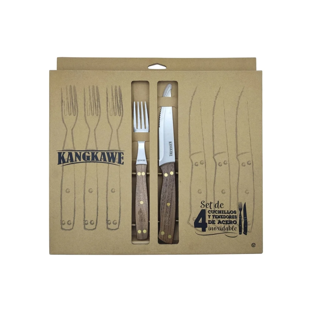 Set CUCHILLOS + TENEDORES x4